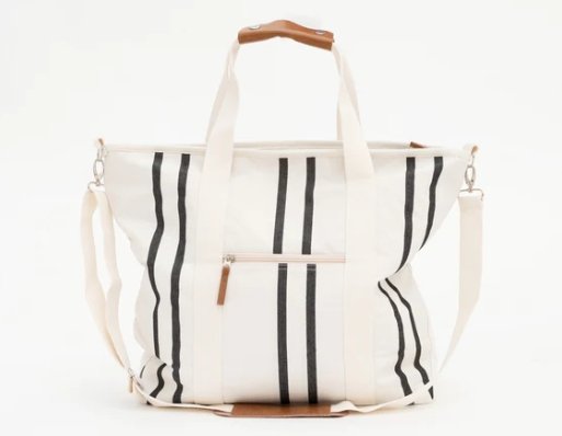 The Cooler Tote Bag - Black Two Stripe