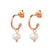 1/2 Hoop Freshwater Pearl Earrings - Rose Gold | DPI Jewellery | Jewellery | Thirty 16 Williamstown