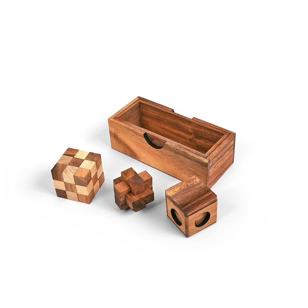 3 Puzzles In A Wooden Box | Planet Finska | Games & Quizzes | Thirty 16 Williamstown