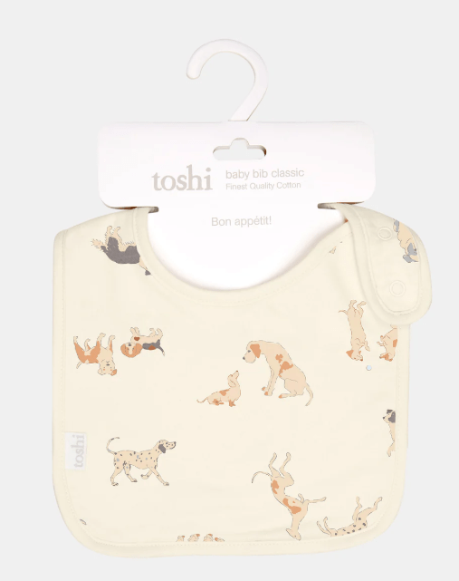 Baby Bib Classic - Puppy Love | Toshi | Bibs & Bandana Bibs | Thirty 16 Williamstown