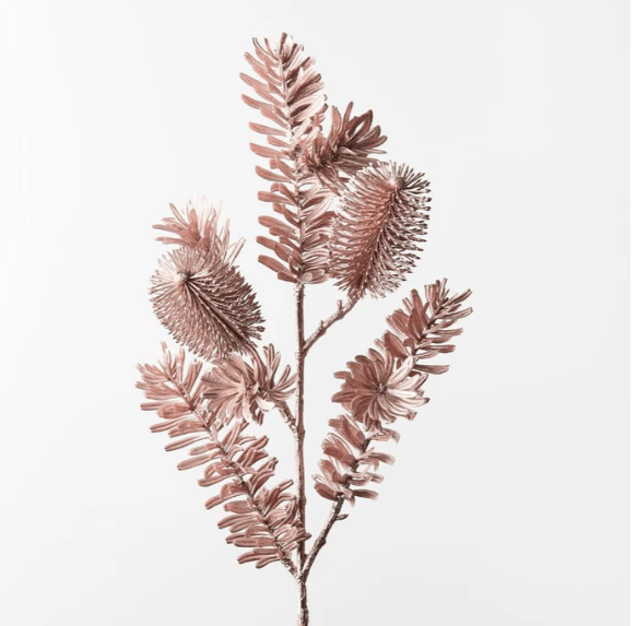 Banksia Metallic Spray - Rose Gold | Floral Interiors | Decorator | Thirty 16 Williamstown