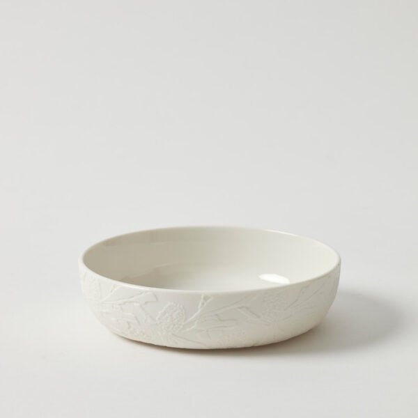 Banksia Shallow Bowl - White | Pilbeam Living | Decorator | Thirty 16 Williamstown