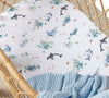 Bassinet Fitted Sheet/ Change Pad Cover - Ocean | Snuggle Hunny | Bedding, Blankets &amp; Swaddles | Thirty 16 Williamstown