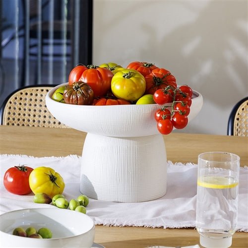 Bisque Large Footed Bowl 30cm White | Ecology | Serving Ware | Thirty 16 Williamstown