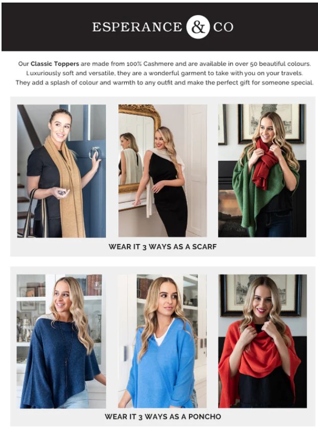 Cashmere Topper - Bouquet | Esperance & Co | Beanies, Scarves & Gloves | Thirty 16 Williamstown