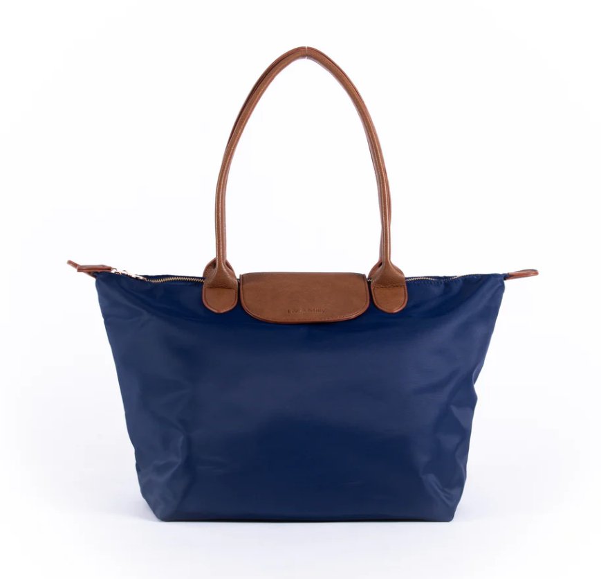 Celine Tote Bag - Navy | Liv & Milly | Women's Accessories | Thirty 16 Williamstown