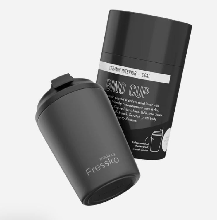 Ceramic Lined Camino - Coal 12oz - 340ml | Made By Fressko | Travel Mugs &amp; Drink Bottles | Thirty 16 Williamstown