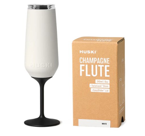 Champagne Flute - White | Huski | Travel Mugs &amp; Drink Bottles | Thirty 16 Williamstown