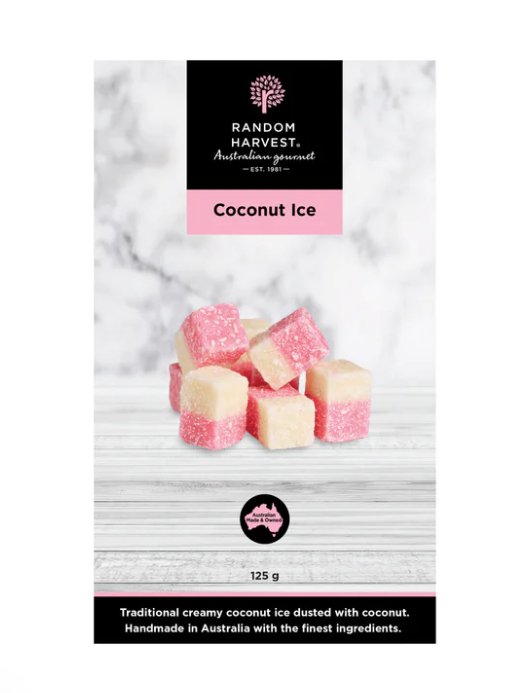 Coconut Ice 125g | Random Harvest | Festive Food | Thirty 16 Williamstown