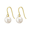 CZ and Pearl Hook Earrings - Gold | DPI Jewellery | Jewellery | Thirty 16 Williamstown