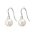 CZ and Pearl Hook Earrings - Silver | DPI Jewellery | Jewellery | Thirty 16 Williamstown