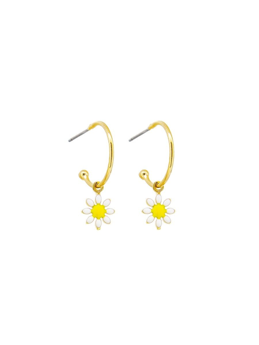 Daisy Hoop Huggie Earrings | Tiger Tree | Jewellery | Thirty 16 Williamstown