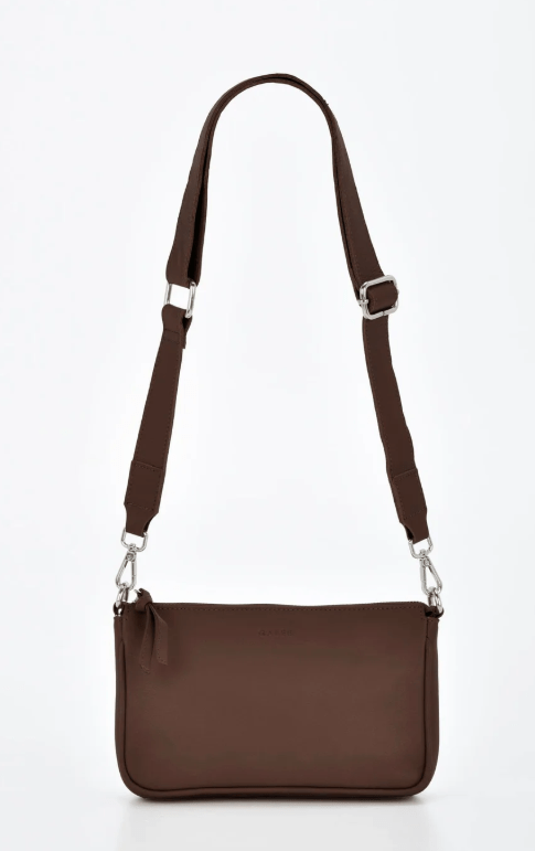 Dannii Soft Leather Thick Strap Crossbody - Chocolate | Gabee | Leather Bags | Thirty 16 Williamstown