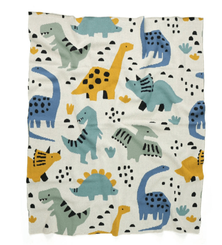 Dean Dinosaur Baby Blanket | Di Lusso Living | Bedding, Blankets & Swaddles | Thirty 16 Williamstown