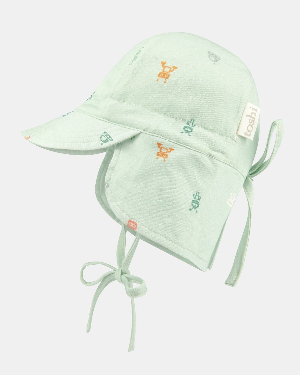 Flap Cap Bambini - Cyborg Thyme | Toshi | Baby &amp; Toddler Hats &amp; Beanies | Thirty 16 Williamstown