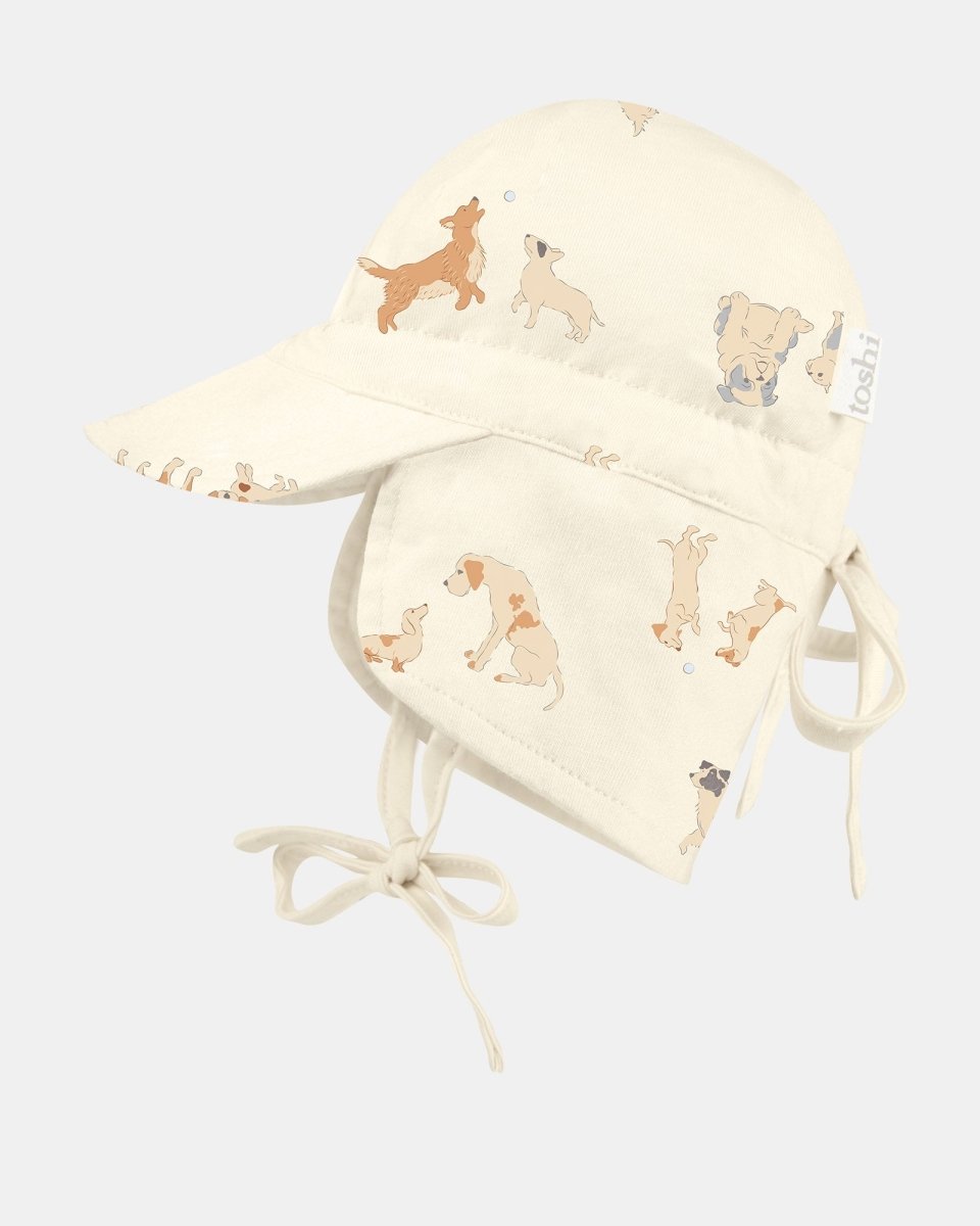 Flap Cap Bambini - Puppy Love | Toshi | Baby &amp; Toddler Hats &amp; Beanies | Thirty 16 Williamstown