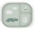 Foodie Compartment Plate - Croco Green | Done By Deer | Children's Dinnerware | Thirty 16 Williamstown