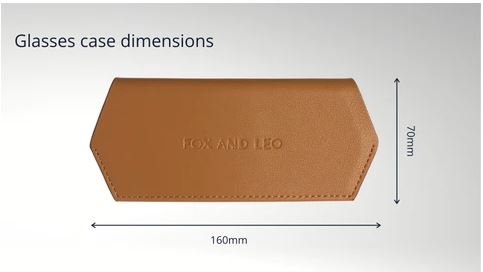 Glasses Case - Tan | Fox and Leo | Women&#39;s Accessories | Thirty 16 Williamstown