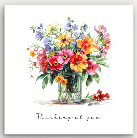 Greeting Card - Bright Flowers | Basically Paper | Greeting Cards | Thirty 16 Williamstown