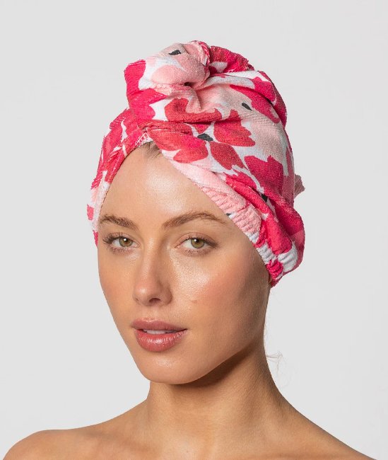 Hair Towel Wrap - Riva Poppy Russo | Louvelle | Hair Wraps | Thirty 16 Williamstown