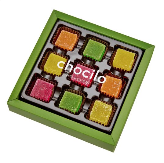 Handmade Assorted Jellies Gift Box 9 Pack - 90g | Chocilo | Confectionery | Thirty 16 Williamstown