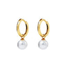 Hinged Hoop Pearl Earrings - Gold | DPI Jewellery | Jewellery | Thirty 16 Williamstown