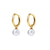 Hinged Hoop Pearl Earrings - Gold | DPI Jewellery | Jewellery | Thirty 16 Williamstown