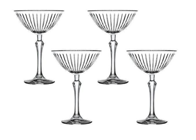 Joy Set of 4 Martini 220ml | Pasabahce | Glasses &amp; Jugs | Thirty 16 Williamstown