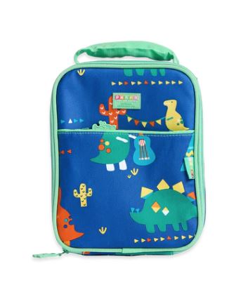 Large Lunch / Bento Cooler Bag - Dino Rock | Penny Scallan | Lunch Boxes &amp; Drink Bottles | Thirty 16 Williamstown