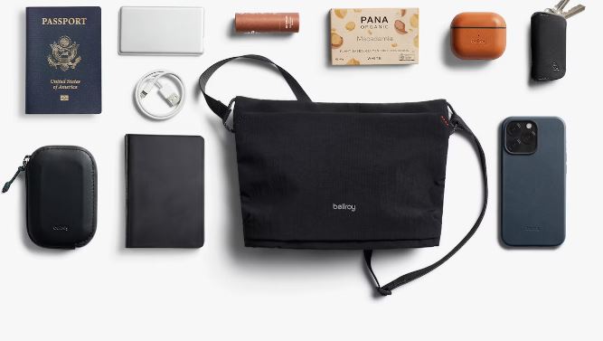 Lite Sacoche - Black | Bellroy | Travel Bags | Thirty 16 Williamstown