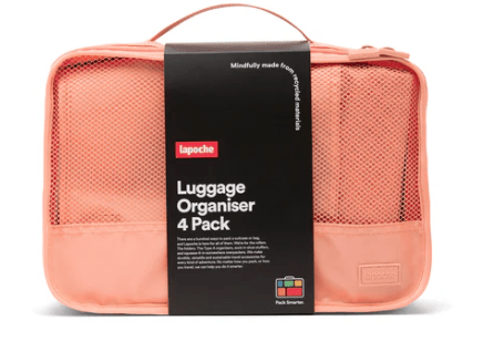 Luggage Organiser 4 Pack - Apricot | Lapoche | Travel Accessories | Thirty 16 Williamstown