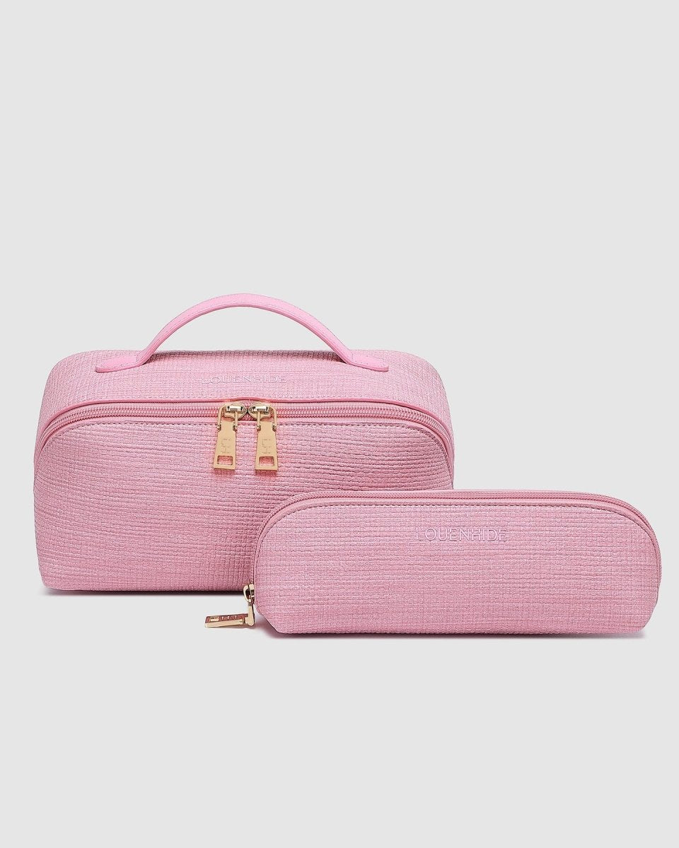 Mary Jayne Cosmetic Bag Set - Pink | Louenhide | Cosmetic Bags | Thirty 16 Williamstown