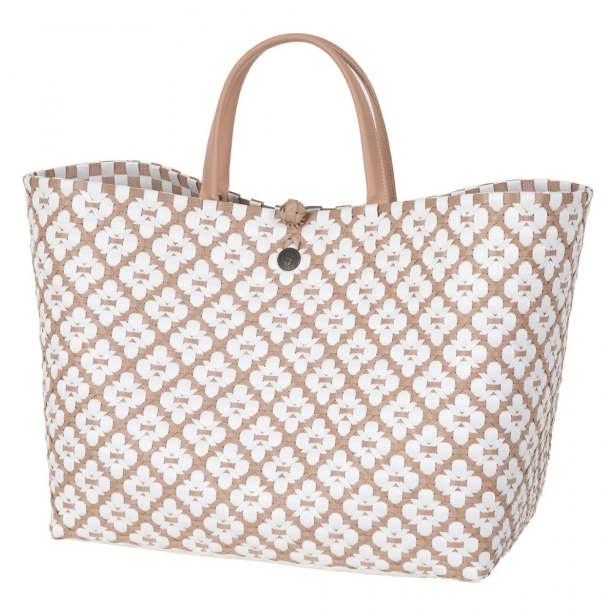 Motif Bag - Copper Blush &amp; White | Handed By | Baskets &amp; Shoppers | Thirty 16 Williamstown