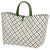 Motif Bag - Olive & White | Handed By | Baskets & Shoppers | Thirty 16 Williamstown