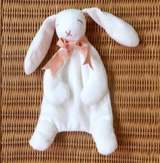 Organic Cotton Bunny Comforter Toy - Pink | Maud N Lil | Comforters, Teethers & Rattles | Thirty 16 Williamstown