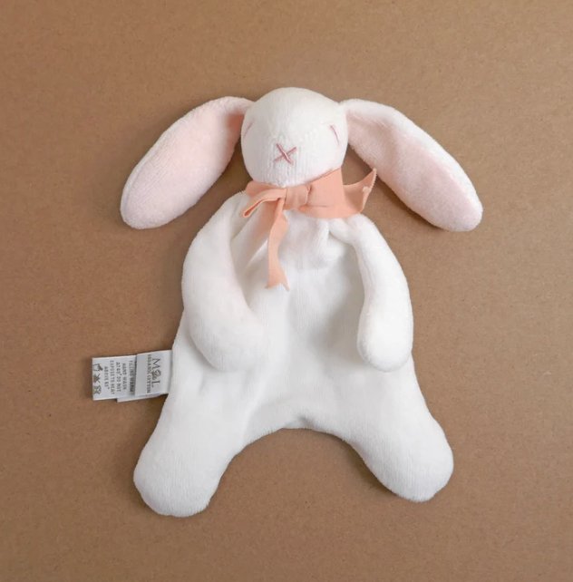 Organic Cotton Mini Bunny Comforter Toy - Pink | Maud N Lil | Comforters, Teethers & Rattles | Thirty 16 Williamstown