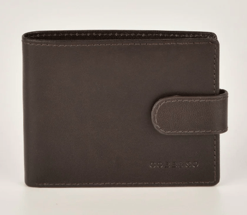 Petracca RFID Blocking Leather Men's Wallet - Brown | Cobb & Co | Men's Wallets | Thirty 16 Williamstown