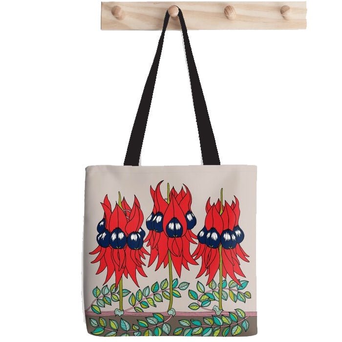 Printed Tote Bags - Sturt's Desert Rose | Lorraine Brownlee Designs | Women's Accessories | Thirty 16 Williamstown