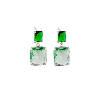 Priscilla Emerald Crystal Drop Earrings | Tiger Tree | Jewellery | Thirty 16 Williamstown