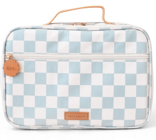 Sage Check Large Lunch Bag | Fox &amp; Fallow | Lunch Boxes &amp; Drink Bottles | Thirty 16 Williamstown