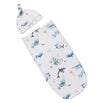 Snuggle Swaddle &amp; Beanie Set - Ocean | Snuggle Hunny | Bedding, Blankets &amp; Swaddles | Thirty 16 Williamstown