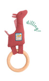 Sous Mon Baobab Wooden Giraffe Ring Rattle | Moulin Roty | Comforters &amp; Teethers | Thirty 16 Williamstown