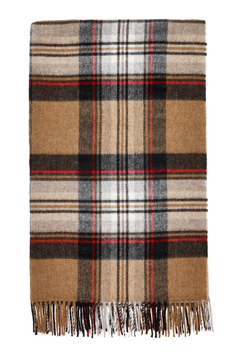 Tartan Throw - Camel Stewart | Bronte By Moon | Throws &amp; Rugs | Thirty 16 Williamstown