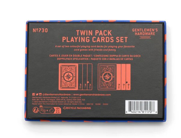 Twin Pack Playing Cards | Gentlemen's Hardware | Men's Accessories | Thirty 16 Williamstown