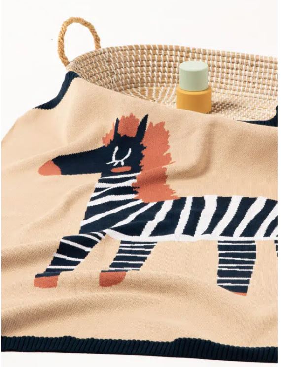 Zebra Baby Blanket | Indus | Bedding, Blankets &amp; Swaddles | Thirty 16 Williamstown