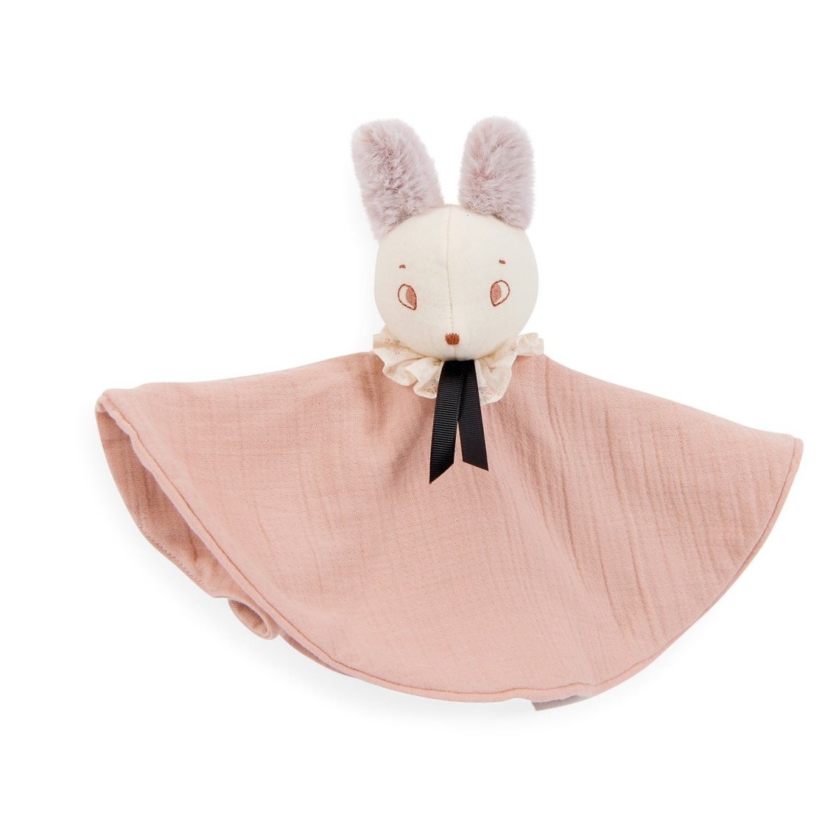 Apres la pluie - Brume Mouse Pink Muslin Comforter | Moulin Roty | Comforters & Teethers | Thirty 16 Williamstown