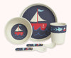 Bamboo Mealtime Set with Cutlery - Anchors Away | Penny Scallan | Children&#39;s Dinnerware | Thirty 16 Williamstown