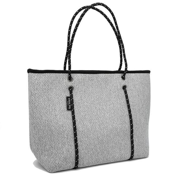 Boutique Neoprene Zip Tote - Light Marle | Willow Bay Australia | Women&#39;s Accessories | Thirty 16 Williamstown