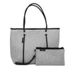 Boutique Neoprene Zip Tote - Light Marle | Willow Bay Australia | Women&#39;s Accessories | Thirty 16 Williamstown