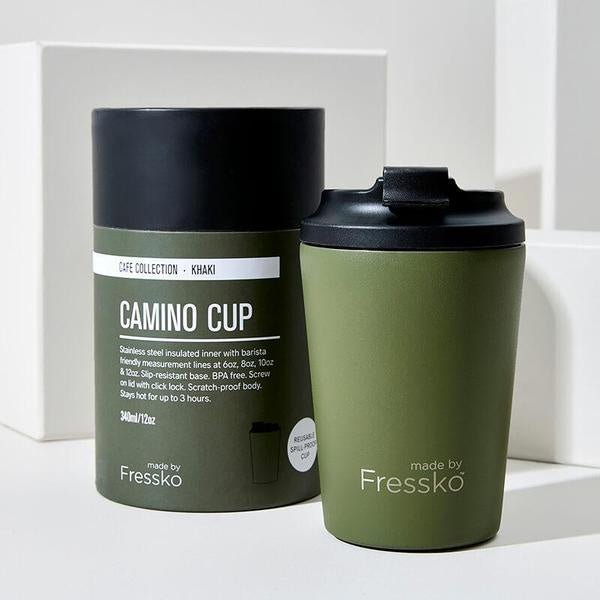 Café Collection Camino - KHAKI 12oz-340ml | Made By Fressko | Kitchen Accessories | Thirty 16 Williamstown